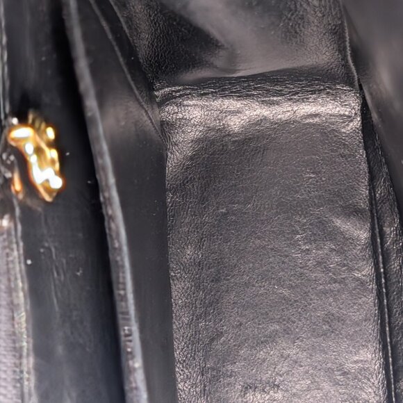 Chanel Vintage Black Caviar Mademoiselle Kelly Top Handle Flap Bag - Picture 11 of 16